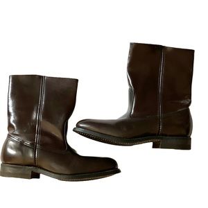 Vintage Imperial Biltrite Brown Great Quality Leather Side Zip Boots Siz…